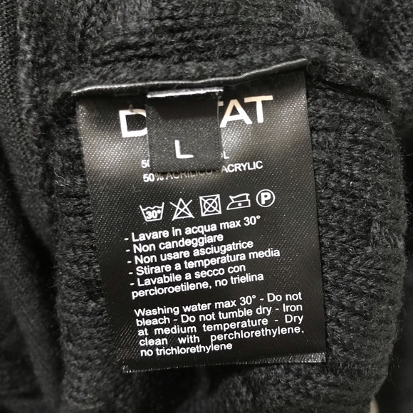 DIKTAT Italian urban chic wool blend cardigan 40US - Picture 9 of 11